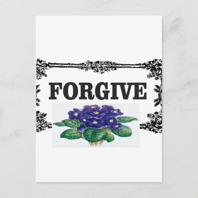 blå roligt för förtur vykort (Framsida)