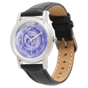 Blå ros armbandsur