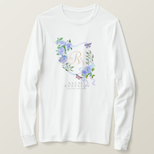 Blå Ros Band Chic Monogram T Shirt