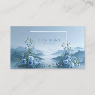 Blå Ros Floral och Misty Mountain Valley Visitkort