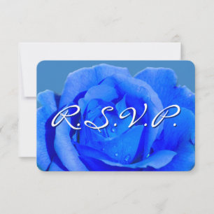 Blå Ros RSVP Personliga Roskort Inbjudningar