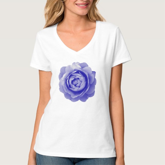 Blå ros t shirt (Framsida)