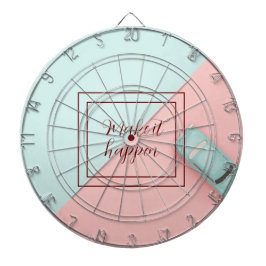 Blå Rosa gör att det händer Darttavla