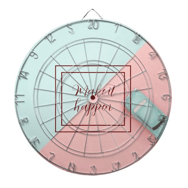 Blå Rosa gör att det händer Darttavla (Framsidan)