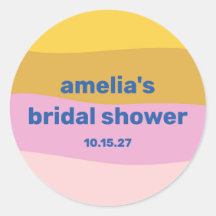 Blå Rosa Gul Söt Leksak Bröllosdopp