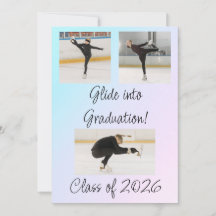Blå & Rosa Isdans Glid till Examenfest