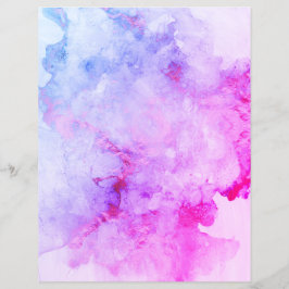 Blå Rosa Lila Granit Scrapbookpapper