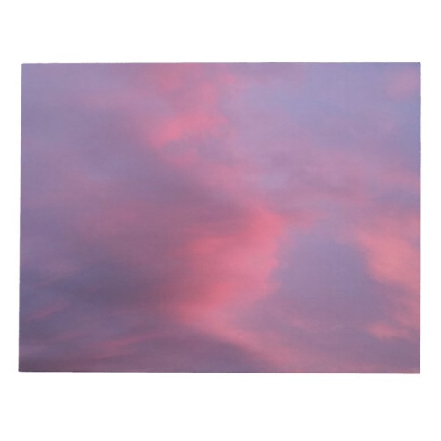 Blå Rosa Moln Anteckningsblock (Framsida)