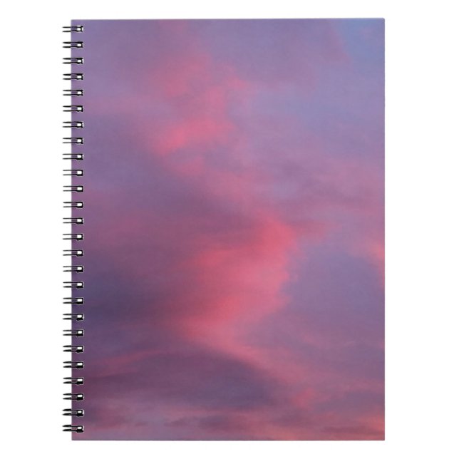 Blå Rosa Moln Anteckningsbok (Framsidan)