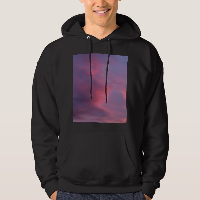 Blå Rosa Moln Hoodie (Framsida)