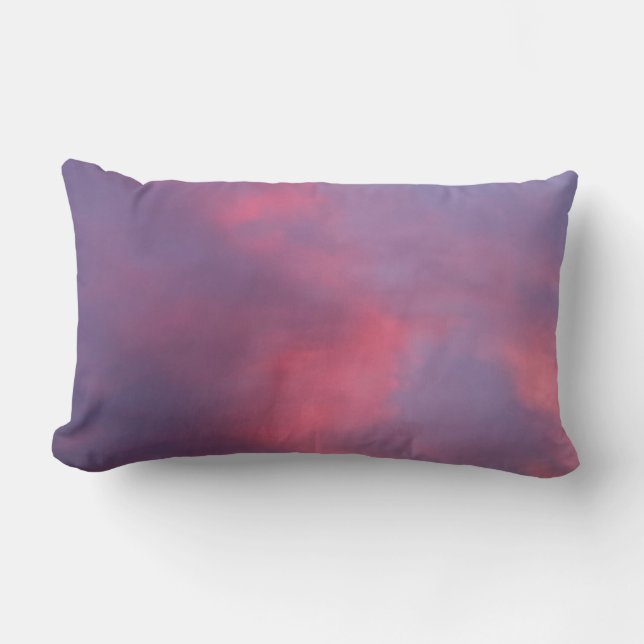 Blå Rosa Moln Lumbarkudde (Framsida)