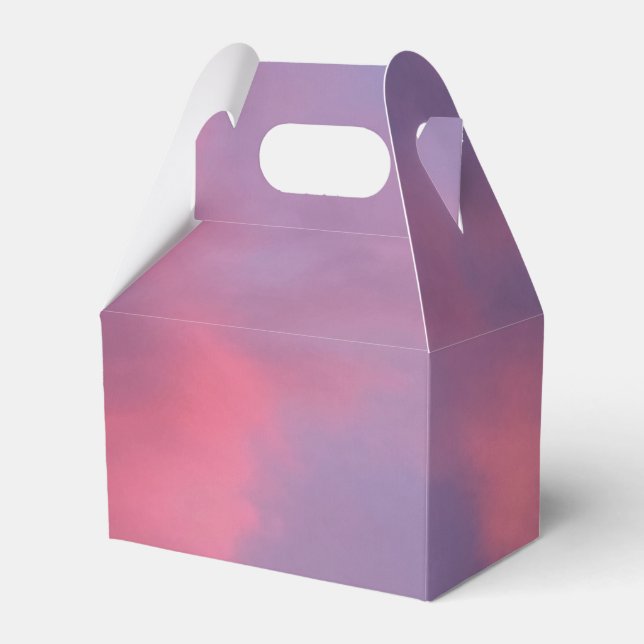 Blå Rosa Moln Presentaskar (Framsidan Sidan)