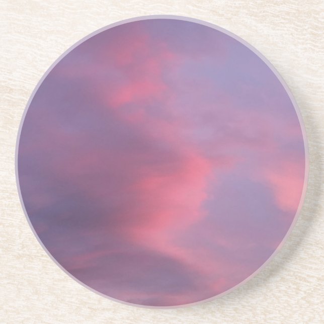 Blå Rosa Moln Underlägg (Framsidan)