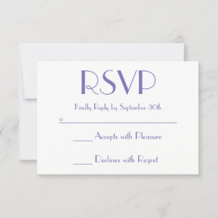 Blå Rosa Ombre Solnedgång Periwinkle RSVP OSA Kort