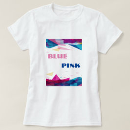 Blå rosans synformer t shirt