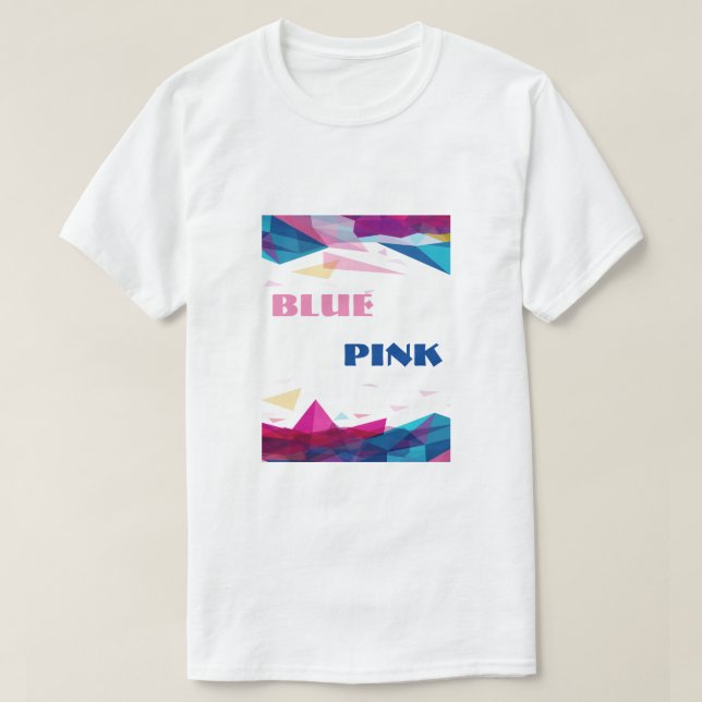 Blå rosans synformer t shirt (Design framsida)
