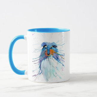Blå Rough Collie-mugg Mugg