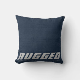 Blå RUGGED-tuff som fastställts främst Dekorativ k Kudde