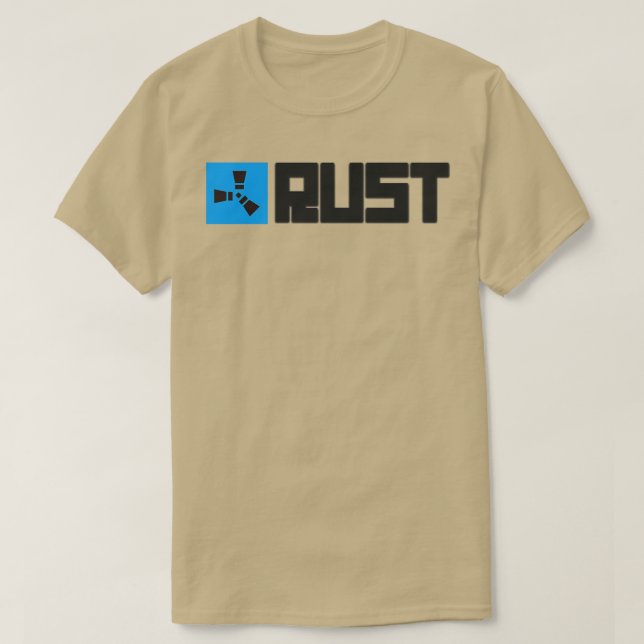 blå RUST T Shirt (Design framsida)
