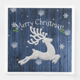 Blå Rustic-Pappersservett Pappersservett