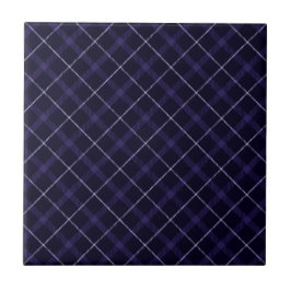 Blå rutigt / Tartan Kakelplatta