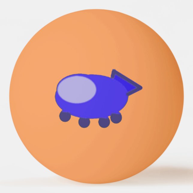 Blå ryggmärg pingisboll (Framsidan)