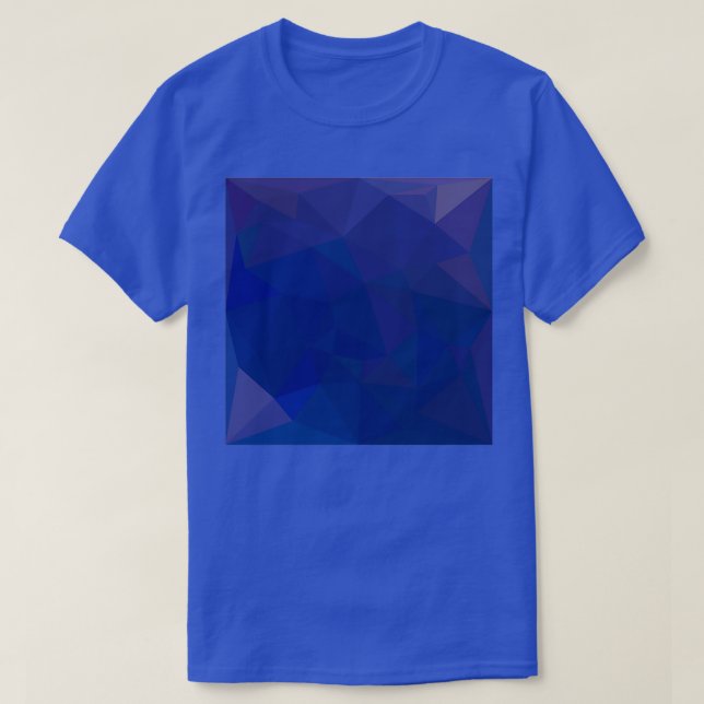 Blå safir-Abstrakt med låg polygonbakgrund 1 T Shirt (Design framsida)