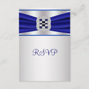 Blå Safir Diamant RSVP OSA Kort