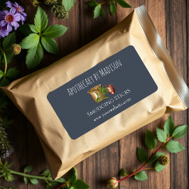 Blå | Sage Smudge Sticks Produktetiketter Adressetikett