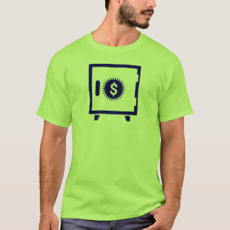 Blå säker välvbox t shirt