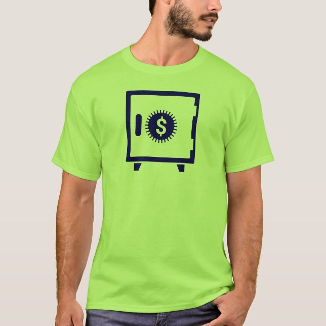 Blå säker välvbox t shirt (Framsida)