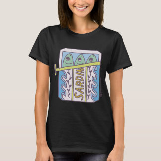 Blå sardiner t shirt