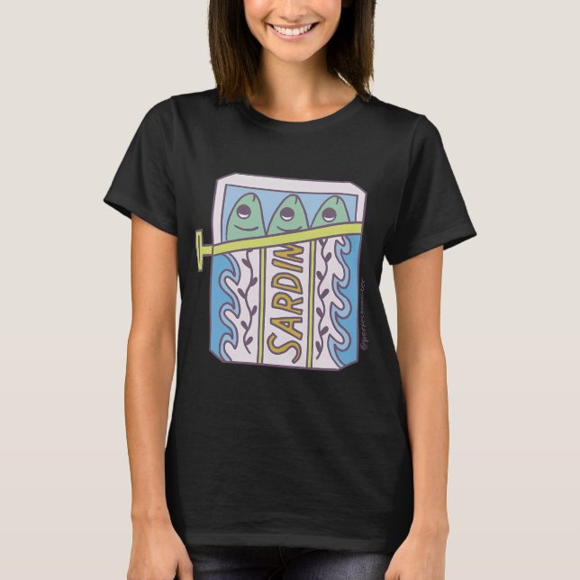 Blå sardiner t shirt (Framsida)