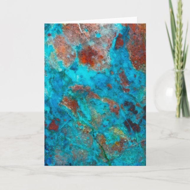 Blå schattuckit kort (Framsida)