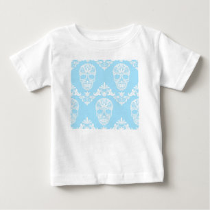 blå segrande döskallar t shirt