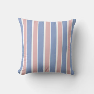 Blå serenity och Ro Quartz Stripe Kudde