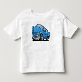 Blå seriebil t shirt