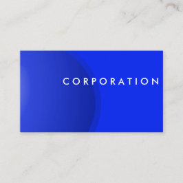 Blå sfärisk professionell visitkort