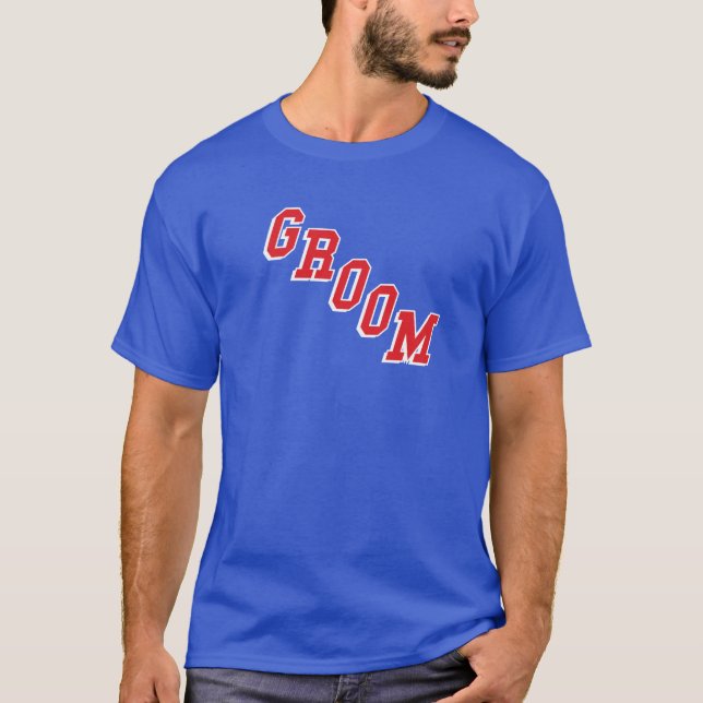 Blå Shirt Groom! Tee (Framsida)