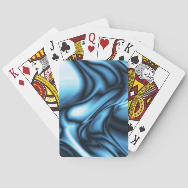 Blå Sidenvåg Casinokort (Baksidan)