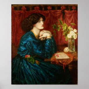 Blå Silke-klänningen Poster