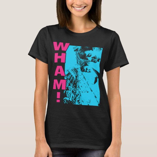 Blå Siluett Popduo Essential T-Shirt (Framsida)