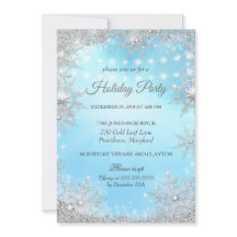 Blå Silver Vinter Jul Festlig Festsammankomst