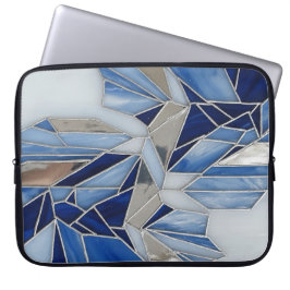 blå silvermosaik 1 laptop fodral