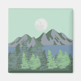 Blå sjö och Måne Magnet