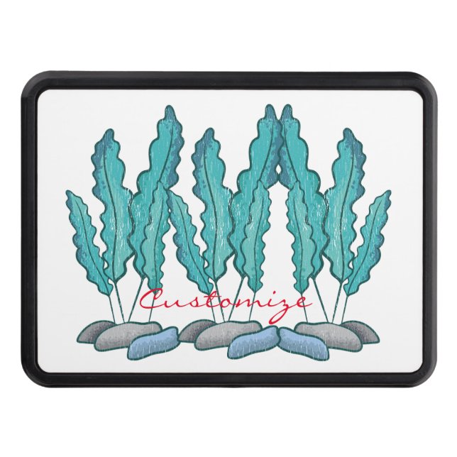 Blå Sjögräs Algae Thunder_Cove Dragkroksskydd (Framsidan)