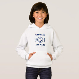 Blå sjöhäftfartyg, ankare och Namn/rank T Shirt