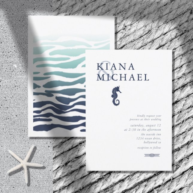 Blå sjöhäst Bröllop ID836 (Skapare uppladdad)