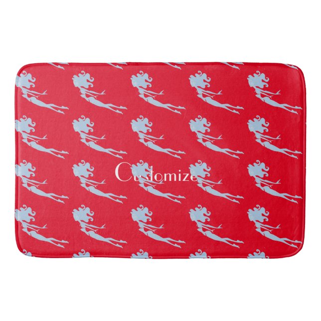 Blå Sjöjungfru Swimmer Thunder_Cove Badrumsmatta (Framsidan)