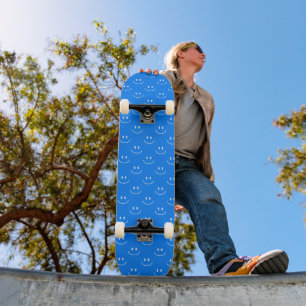 Blå sjömil Mönster Skateboard